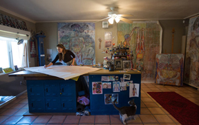 artist in studio
